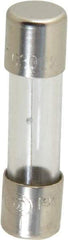 Ferraz Shawmut - 250 VAC, 0.63 Amp, Time Delay Miniature Glass Fuse - Clip Mount, 20mm OAL, 5mm Diam - USA Tool & Supply