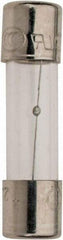 Ferraz Shawmut - 250 VAC, 2.5 Amp, Time Delay Miniature Glass Fuse - Clip Mount, 20mm OAL, 5mm Diam - USA Tool & Supply