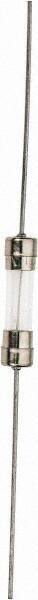 Ferraz Shawmut - 250 VAC, 0.08 Amp, Time Delay Miniature Glass Fuse - Surface Mount Mount, 20mm OAL, 5mm Diam - USA Tool & Supply
