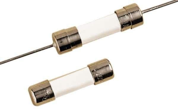 Ferraz Shawmut - 250 VAC, 0.4 Amp, Time Delay Miniature Ceramic Fuse - Surface Mount Mount, 20mm OAL, 5mm Diam - USA Tool & Supply