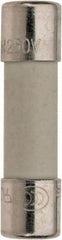Ferraz Shawmut - 250 VAC, 0.8 Amp, Fast-Acting Miniature Ceramic Fuse - Clip Mount, 20mm OAL, 5mm Diam - USA Tool & Supply