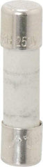 Ferraz Shawmut - 250 VAC, 10 Amp, Time Delay Miniature Ceramic Fuse - Clip Mount, 20mm OAL, 5mm Diam - USA Tool & Supply