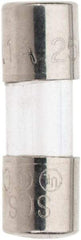 Ferraz Shawmut - 140 VDC, 250 VAC, 0.1 Amp, Fast-Acting Miniature Glass Fuse - Clip Mount, 15mm OAL, 5mm Diam - USA Tool & Supply