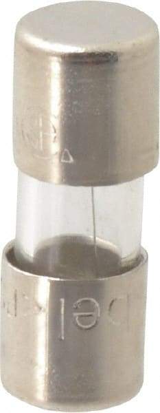 Ferraz Shawmut - 140 VDC, 350 VAC, 1.5 Amp, Fast-Acting Miniature Glass Fuse - Clip Mount, 15mm OAL, 10 at 125 V kA Rating, 5mm Diam - USA Tool & Supply