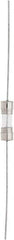 Ferraz Shawmut - 350 VAC, 0.5 Amp, Time Delay Miniature Glass Fuse - Surface Mount Mount, 15mm OAL, 10 at 125 V kA Rating, 5mm Diam - USA Tool & Supply