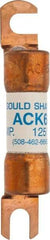 Ferraz Shawmut - 6 Amp Time Delay Round Forklift & Truck Fuse - 125VAC, 125VDC, 3.07" Long x 0.5" Wide, Bussman ACK6, Ferraz Shawmut ACK6 - USA Tool & Supply