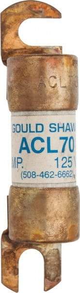 Ferraz Shawmut - 70 Amp General Purpose Round Forklift & Truck Fuse - 125VAC, 125VDC, 3.49" Long x 0.75" Wide, Bussman ACL70, Ferraz Shawmut ACL70 - USA Tool & Supply