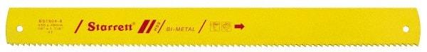 Starrett - 21" Long, 6 Teeth per Inch, Bi-Metal Power Hacksaw Blade - Toothed Edge, 1-7/8" Wide x 0.088" Thick - USA Tool & Supply