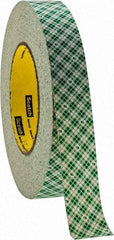 3M - 1" x 36 Yd Rubber Adhesive Double Sided Tape - 9 mil Thick, Natural (Color), Paper Liner, Continuous Roll, Series 401M - USA Tool & Supply