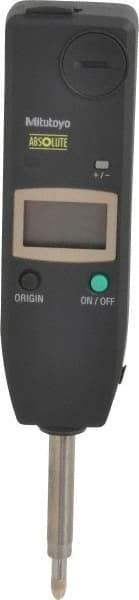 Mitutoyo - 0 to 25.4mm Range, 0.01mm Graduation, Electronic Drop Indicator - Accurate to 0.02mm, Metric System, LCD Display - USA Tool & Supply