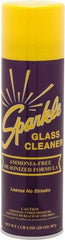 Made in USA - 20 oz Aerosol Unscented Glass Cleaner - Use on Glass Surfaces, Plexiglass - USA Tool & Supply