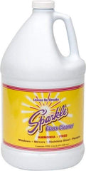 Made in USA - 1 Gal Bottle Unscented Glass Cleaner - Use on Glass Surfaces, Plexiglass - USA Tool & Supply