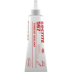 Loctite - 250 mL Tube Off White Pipe Sealant - Instant Adhesive, 400°F Max Working Temp, For Stainless Steel & Aluminum Housings - USA Tool & Supply