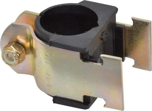 ZSI - 1-1/4" Pipe, Tube Clamp with Cushion - Dichromate - USA Tool & Supply