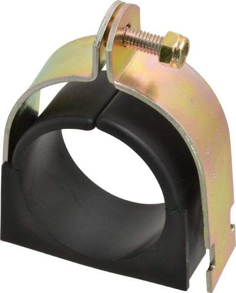 ZSI - 2-5/8" Pipe, Tube Clamp with Cushion - Dichromate - USA Tool & Supply