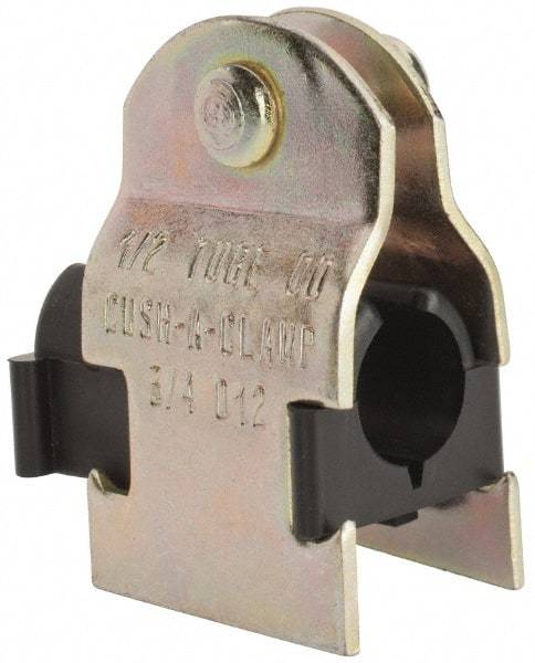 ZSI - 1/4" Pipe," Pipe Clamp with Cushion - Dichromate - USA Tool & Supply