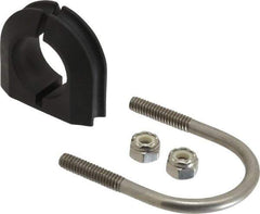 ZSI - 3/4" Pipe, Grade 316 Stainless Steel U Bolt Clamp with Cushion - 1/2" Panel Thickness - USA Tool & Supply