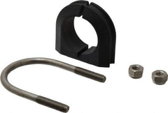 ZSI - 1" Pipe, Grade 316 Stainless Steel U Bolt Clamp with Cushion - 1/2" Panel Thickness - USA Tool & Supply