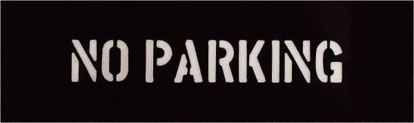 C.H. Hanson - 2 Inch Characters, No Parking, Plastic Stencil - 6 x 17 Inch Overall Size - USA Tool & Supply