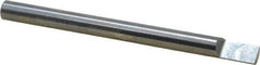 Accupro - 5/16 Inch Diameter, 4 Inch Overall Length, 1/2 Inch Split Length, Solid Carbide, Squared Split End Carbide Blank - Single End - USA Tool & Supply