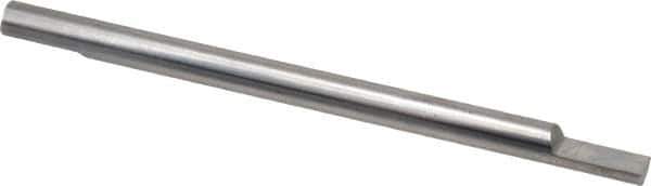 Accupro - 1/4 Inch Diameter, 4 Inch Overall Length, 3/8 Inch Split Length, Solid Carbide, Squared Split End Carbide Blank - Double End - USA Tool & Supply