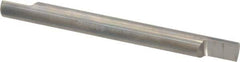 Accupro - 3/8 Inch Diameter, 4 Inch Overall Length, 1/2 Inch Split Length, Solid Carbide, Squared Split End Carbide Blank - Double End - USA Tool & Supply
