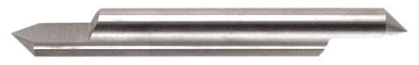 Accupro - 1/2 Inch Diameter, 3 Inch Overall Length, 5/8 Inch Split Length, Solid Carbide, Conical Point Split End Carbide Blank - Single End, 30° Point - USA Tool & Supply