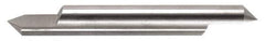 Accupro - 1/2 Inch Diameter, 3 Inch Overall Length, 5/8 Inch Split Length, Solid Carbide, Conical Point Split End Carbide Blank - Single End, 60° Point - USA Tool & Supply
