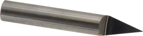 Accupro - 3/8 Inch Diameter, 2-1/2 Inch Overall Length, 1/2 Inch Split Length, Solid Carbide, Conical Point Split End Carbide Blank - Single End, 30° Point - USA Tool & Supply