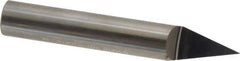 Accupro - 3/8 Inch Diameter, 2-1/2 Inch Overall Length, 1/2 Inch Split Length, Solid Carbide, Conical Point Split End Carbide Blank - Single End, 30° Point - USA Tool & Supply
