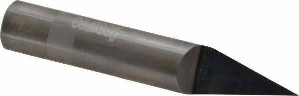 Accupro - 1/2 Inch Diameter, 3 Inch Overall Length, 5/8 Inch Split Length, Solid Carbide, Conical Point Split End Carbide Blank - Single End, 30° Point - USA Tool & Supply