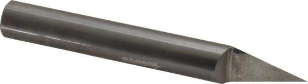 Accupro - 1/2 Inch Diameter, 4 Inch Overall Length, 5/8 Inch Split Length, Solid Carbide, Conical Point Split End Carbide Blank - Single End, 30° Point - USA Tool & Supply