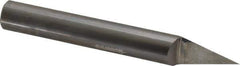 Accupro - 1/2 Inch Diameter, 4 Inch Overall Length, 5/8 Inch Split Length, Solid Carbide, Conical Point Split End Carbide Blank - Single End, 30° Point - USA Tool & Supply