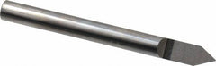 Accupro - 3/16 Inch Diameter, 2 Inch Overall Length, 3/8 Inch Split Length, Solid Carbide, Conical Point Split End Carbide Blank - Single End, 60° Point - USA Tool & Supply