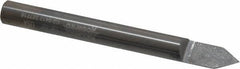 Accupro - 1/4 Inch Diameter, 2-1/2 Inch Overall Length, 3/8 Inch Split Length, Solid Carbide, Conical Point Split End Carbide Blank - Single End, 60° Point - USA Tool & Supply