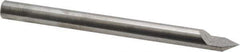 Accupro - 5/16 Inch Diameter, 4 Inch Overall Length, 1/2 Inch Split Length, Solid Carbide, Conical Point Split End Carbide Blank - Single End, 60° Point - USA Tool & Supply
