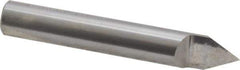 Accupro - 3/8 Inch Diameter, 2-1/2 Inch Overall Length, 1/2 Inch Split Length, Solid Carbide, Conical Point Split End Carbide Blank - Single End, 60° Point - USA Tool & Supply