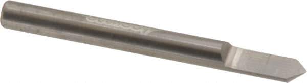 Accupro - 3/16 Inch Diameter, 2 Inch Overall Length, 3/8 Inch Split Length, Solid Carbide, Conical Point Split End Carbide Blank - Single End, 90° Point - USA Tool & Supply