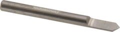 Accupro - 3/16 Inch Diameter, 2 Inch Overall Length, 3/8 Inch Split Length, Solid Carbide, Conical Point Split End Carbide Blank - Single End, 90° Point - USA Tool & Supply