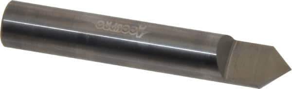 Accupro - 1/2 Inch Diameter, 3 Inch Overall Length, 5/8 Inch Split Length, Solid Carbide, Conical Point Split End Carbide Blank - Single End, 90° Point - USA Tool & Supply