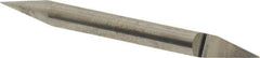 Accupro - 3/16 Inch Diameter, 2 Inch Overall Length, 3/8 Inch Split Length, Solid Carbide, Conical Point Split End Carbide Blank - Single End, 30° Point - USA Tool & Supply