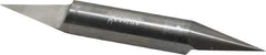 Accupro - 1/2 Inch Diameter, 4 Inch Overall Length, 5/8 Inch Split Length, Solid Carbide, Conical Point Split End Carbide Blank - Single End, 30° Point - USA Tool & Supply
