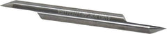 Accupro - 3/16 Inch Diameter, 2 Inch Overall Length, 3/8 Inch Split Length, Solid Carbide, Conical Point Split End Carbide Blank - Single End, 60° Point - USA Tool & Supply