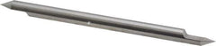 Accupro - 1/4 Inch Diameter, 4 Inch Overall Length, 3/8 Inch Split Length, Solid Carbide, Conical Point Split End Carbide Blank - Single End, 60° Point - USA Tool & Supply