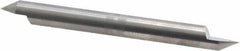 Accupro - 3/8 Inch Diameter, 4 Inch Overall Length, 1/2 Inch Split Length, Solid Carbide, Conical Point Split End Carbide Blank - Single End, 60° Point - USA Tool & Supply