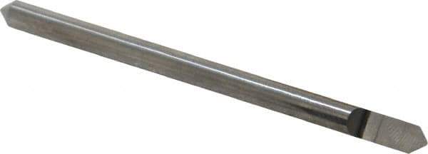 Accupro - 3/16 Inch Diameter, 3 Inch Overall Length, 3/8 Inch Split Length, Solid Carbide, Conical Point Split End Carbide Blank - Single End, 90° Point - USA Tool & Supply