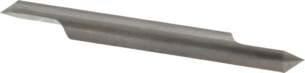 Accupro - 1/4 Inch Diameter, 2-1/2 Inch Overall Length, 3/8 Inch Split Length, Solid Carbide, Conical Point Split End Carbide Blank - Single End, 90° Point - USA Tool & Supply