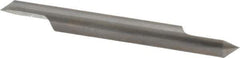 Accupro - 1/4 Inch Diameter, 2-1/2 Inch Overall Length, 3/8 Inch Split Length, Solid Carbide, Conical Point Split End Carbide Blank - Single End, 90° Point - USA Tool & Supply
