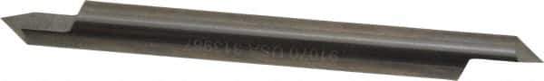 Accupro - 3/8 Inch Diameter, 4 Inch Overall Length, 1/2 Inch Split Length, Solid Carbide, Conical Point Split End Carbide Blank - Single End, 90° Point - USA Tool & Supply