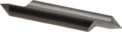 Accupro - 1/2 Inch Diameter, 3 Inch Overall Length, 5/8 Inch Split Length, Solid Carbide, Conical Point Split End Carbide Blank - Single End, 90° Point - USA Tool & Supply